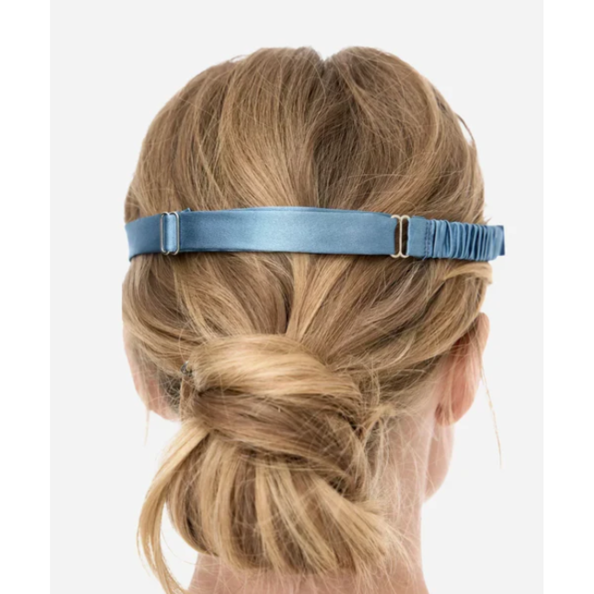 Шовкова маска для сну Silk sleep mask Stone grey