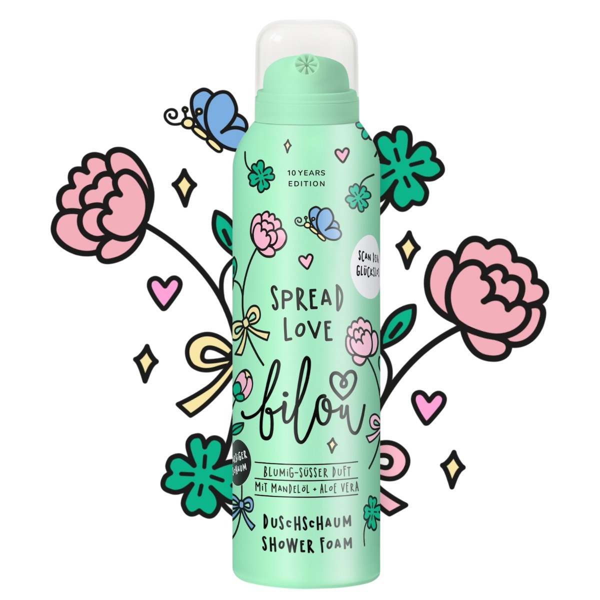 Пінка для душу з квітковим ароматом Shower foam Spread love