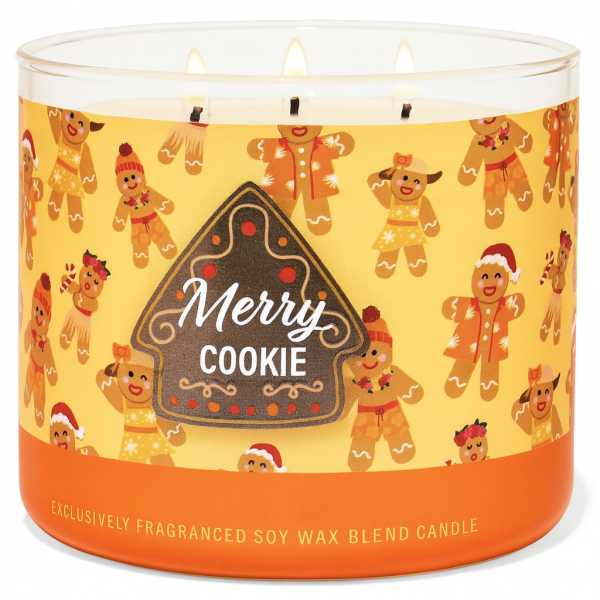 Ароматична свічка 3-Wick candle candle Merry cookie