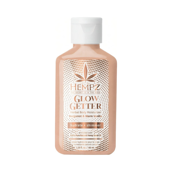 Зволожувальний лосьйон для тіла у міні форматі Herbal body moisturizer travel size Body moisturizer with shimmer glow getter Bergamot & warm vanilla