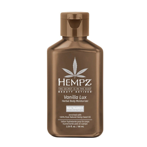 Зволожувальний лосьйон для тіла у міні форматі Herbal body moisturizer travel size with niacinamide Vanilla lux
