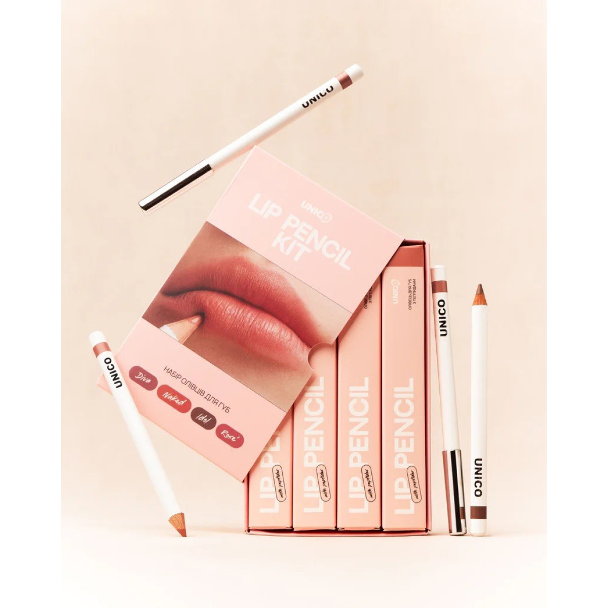 Набір олівців для губ Lip pencil kit