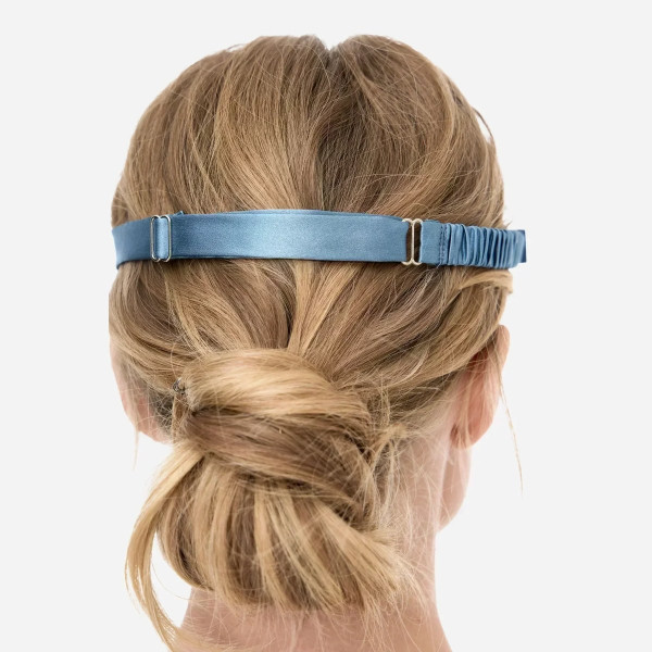 Шовкова маска для сну Silk sleep mask Forest moss
