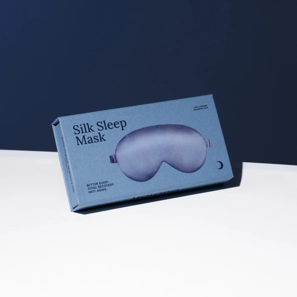 Шовкова маска для сну Silk sleep mask Plum