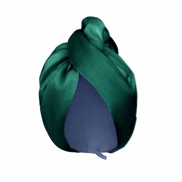 Шовковий тюрбан для вологого волосся Silk hair turban for wet hair Evergreen