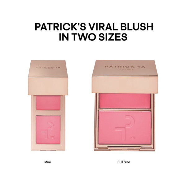 Палітра рум'ян у міні форматі Double take creme & powder blush She's that girl