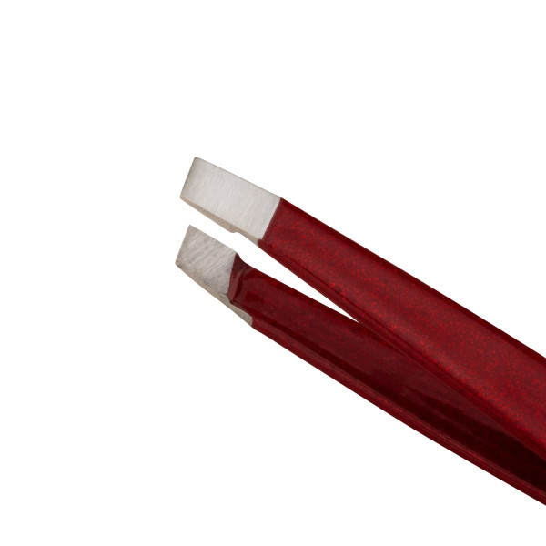 Пінцет для брів у міні форматі Brow slant tweezer mini + case Vintage rose