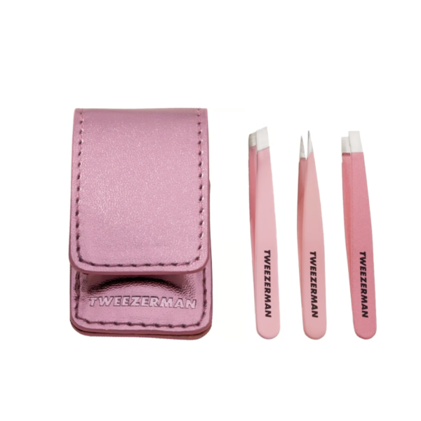 Набір пінцетів для брів у міні форматах Brow slant tweezer set 3pcs Micro mini