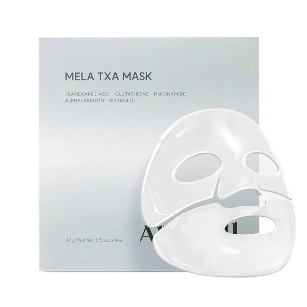 Освітлювальна гідрогелева маска для обличчя Mela TXA mask