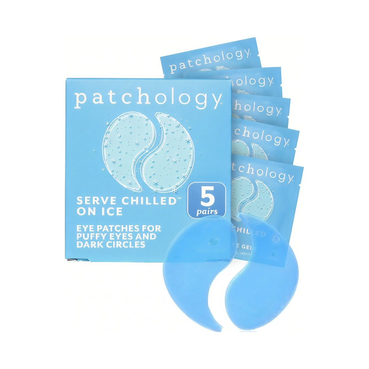 Охолоджуючі та зміцнюючі патчі (5 пар) Serve chilled iced eye gels