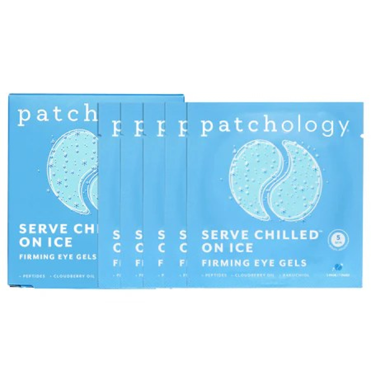 Охолоджуючі та зміцнюючі патчі (5 пар) Serve chilled iced eye gels