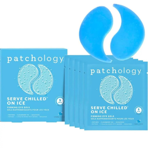 Охолоджуючі та зміцнюючі патчі (5 пар) Serve chilled iced eye gels