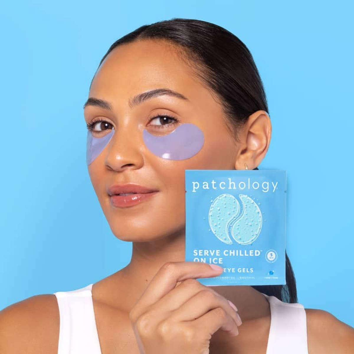 Охолоджуючі та зміцнюючі патчі (1 пара) Serve chilled iced eye gels