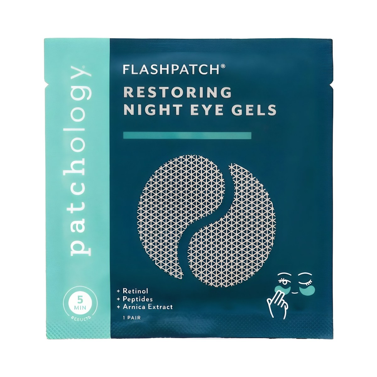 Нічні відновлюючі патчі (1 пара) Flashpatch restoring night eye gels