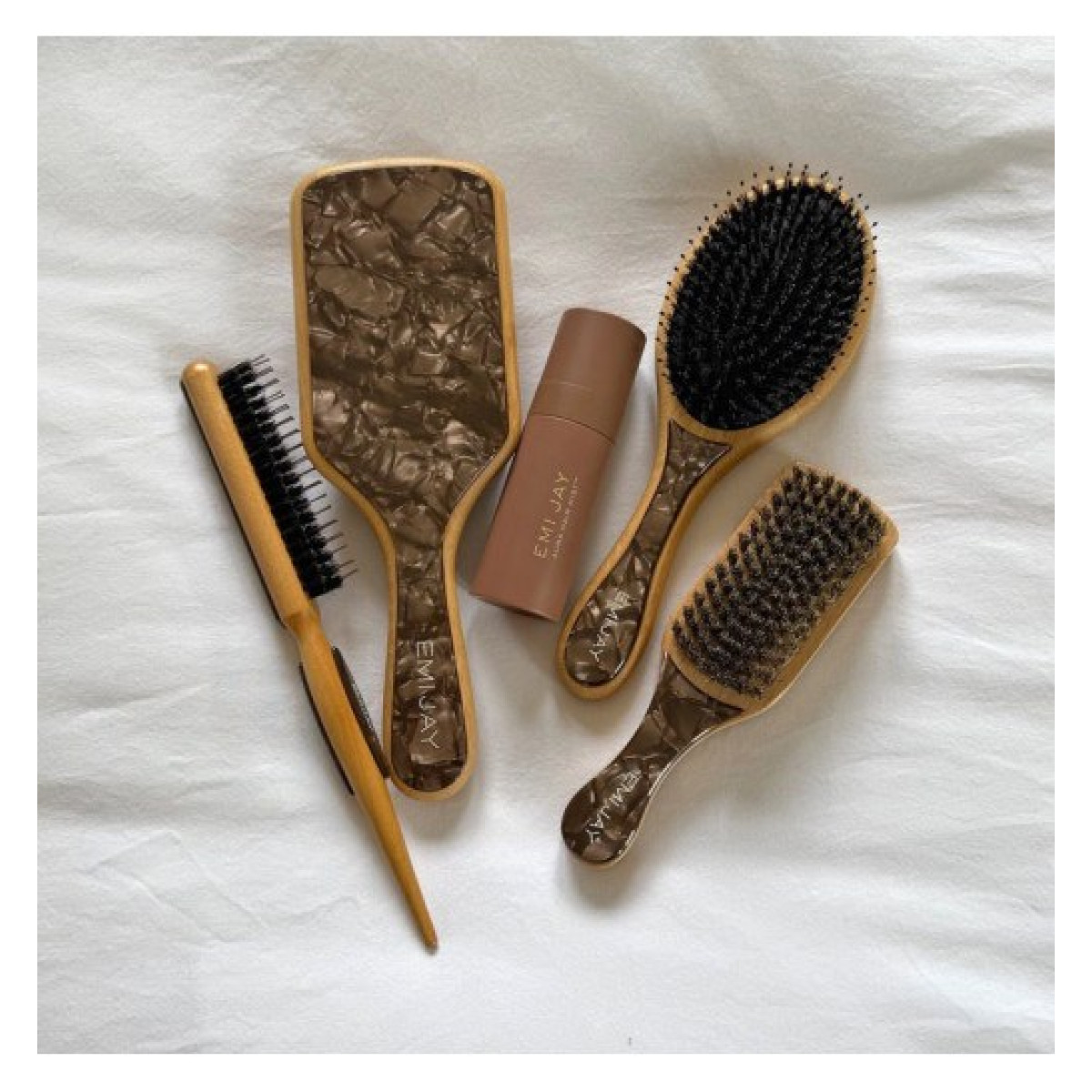 Овальна щітка для волосся Flat brush in Toasted sugar