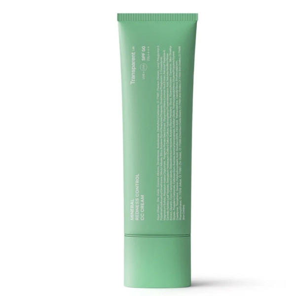 Тонуючий сонцезахисний крем для обличчя Mineral redness control CC cream SPF50
