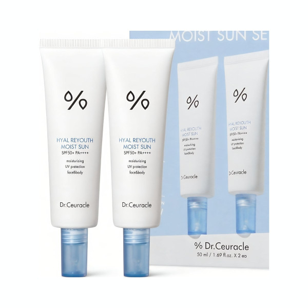 Набір зволожуючих сонцезахисних кремів Hyal reyouth moist sun spf50+ Duo Set