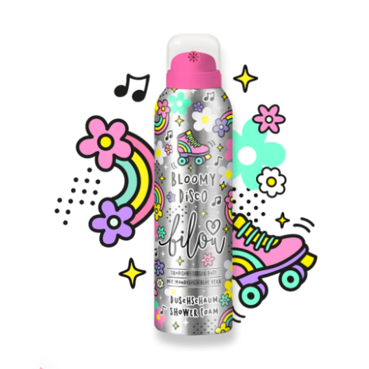 Пінка для душу з ароматом кавуна та кокосу Shower foam Bloomy disco