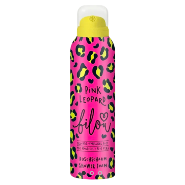 Пінка для душу з ароматом терпкого яблука, жасмину та ванілі Shower foam Pink leopard