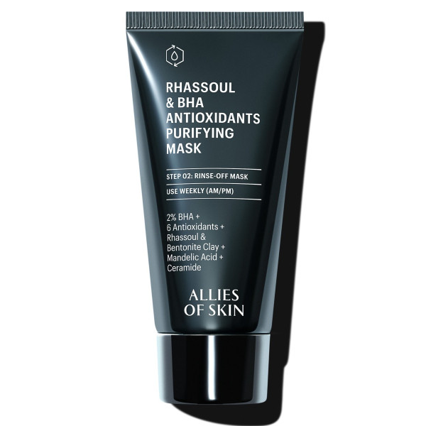 Змивна очищувальна маска для обличчя Rhassoul & BHA аntioxidants purifying mask