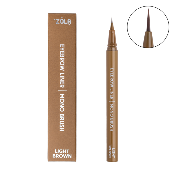 Лайнер для брів c моно-пензлем Brow pen Light brown