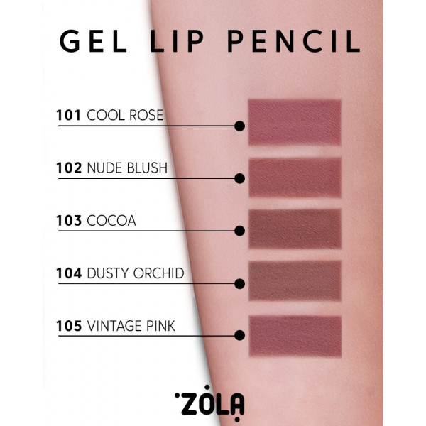 Глевий олівець для губ Lip pencil 102 Nude blush