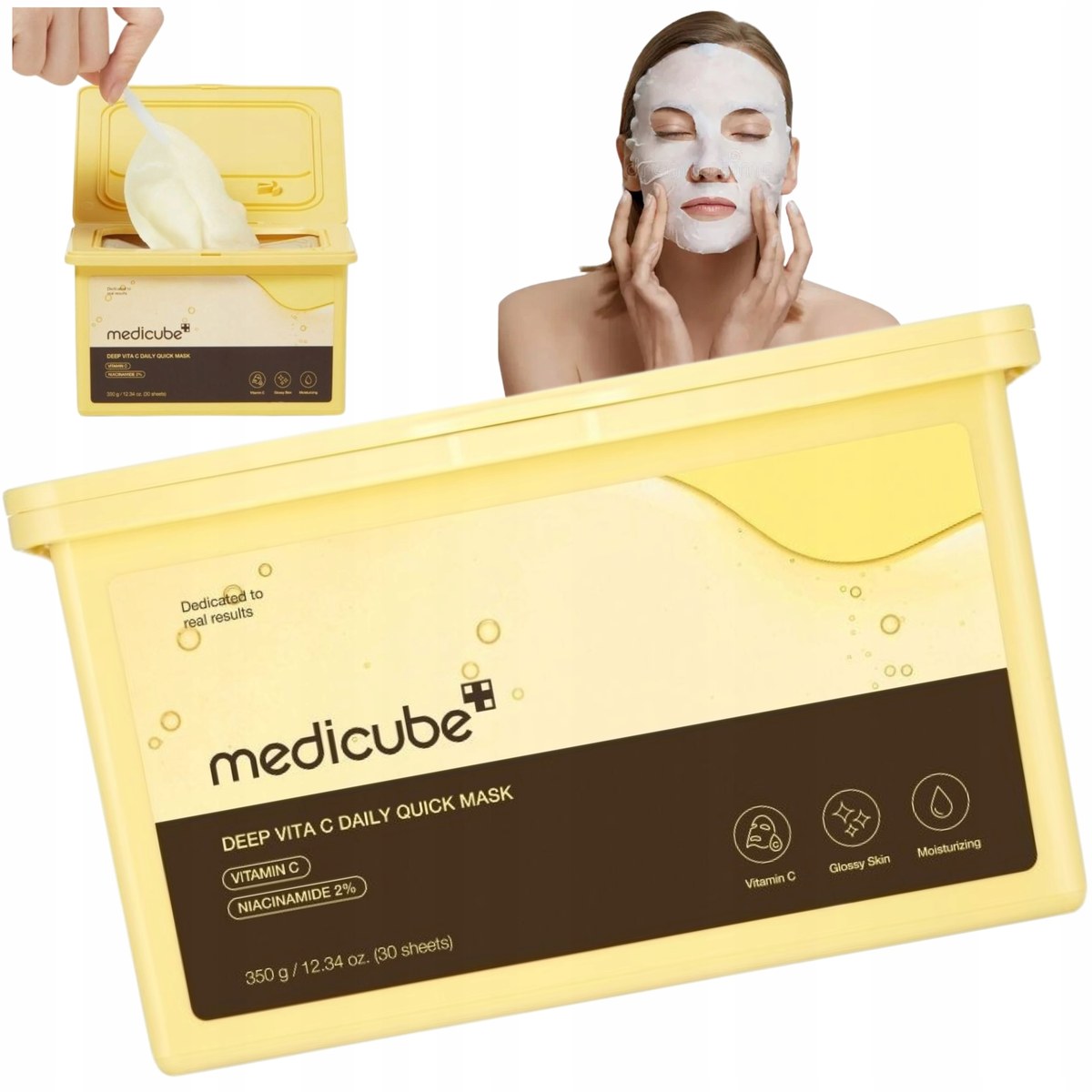 Набір щоденних освітлюючих масок для обличчя Vita c daily quick mask set (30pcs)