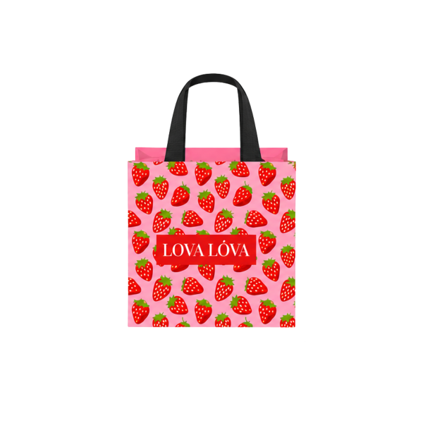 Подарунковий пакет маленького розміру Small gift bag Strawberry