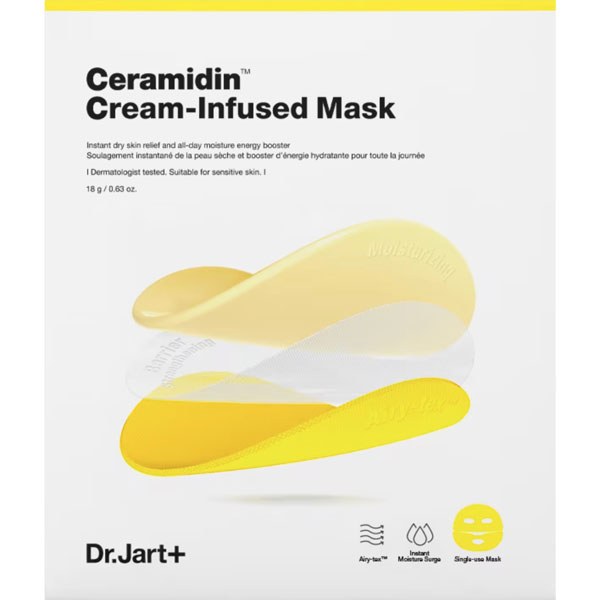 Відновлювальна захисна тканинна маска Ceramidin сream-infused mask