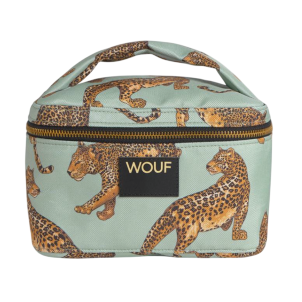 Косметичка Vanity bag daily Emerald leopard