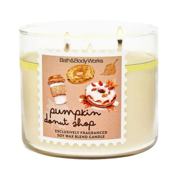 Ароматична свічка на 3 гноти 3-Wick candle Pumpkin donat shop