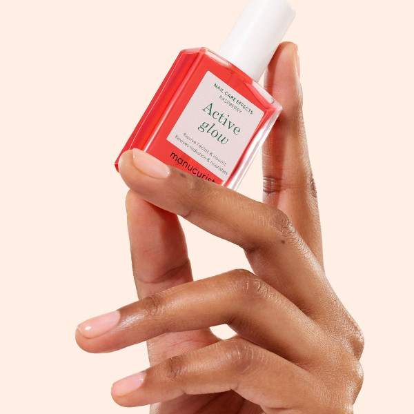 Лак для нігтів з персиково-рожевим глянцевим ефектом Active glow Raspberry