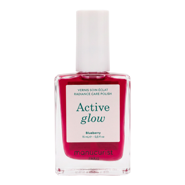 Лак для нігтів з рожевим глянцевим ефектом Active glow Blueberry