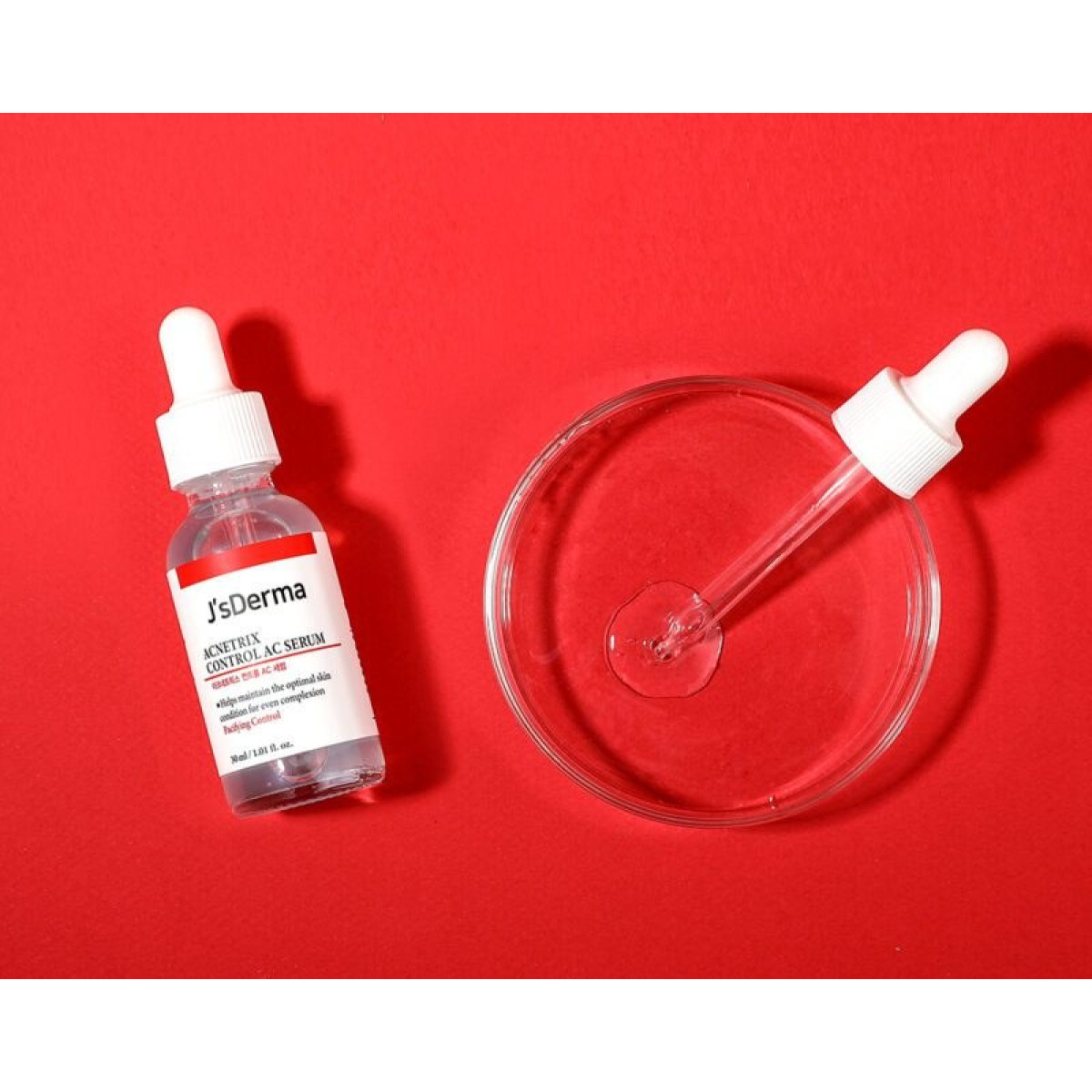Заспокійлива сироватка з ніацинамідом і цинком Acnetrix control ac serum